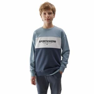 Fiú pulóver 4F JUNIOR SWEATSHIRT-4FJWSS24TSWSM0923-34S-LIGHT BLUE kép