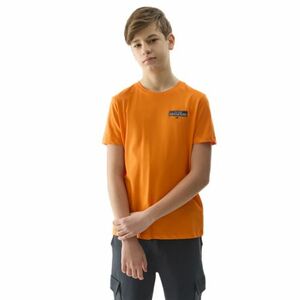 Fiú rövid ujjú turista póló 4F JUNIOR TSHIRT-4FJWSS24TTSHM1131-70S-ORANGE kép