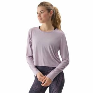 Hosszú ujjú női edzőing 4F LONGSLEEVE-4FWSS24TLONF250-52S-LIGHT VIOLET kép