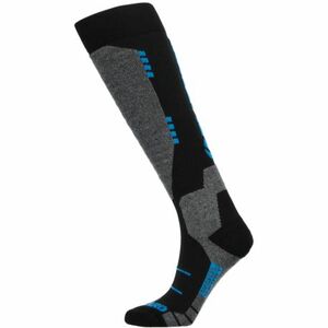 Sí térdzokni (zokni) BLIZZARD Wool Sport ski socks, black turquoise kép