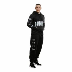 Hőszigetelt kapucnis férfi pulóver UNDER ARMOUR UA Essential Flc Nov Hood-BLK kép