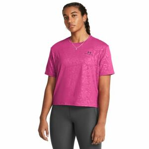 Rövid ujjú női edzőing UNDER ARMOUR Rush Energy Emboss Crop SS-PNK kép