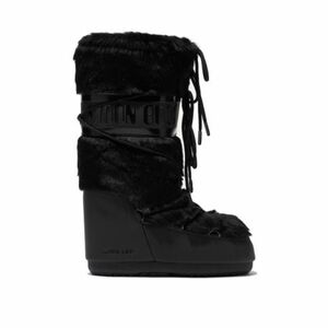 Női magas téli csizma MOON BOOT MB ICON FAUX FUR -N001 BLACK kép