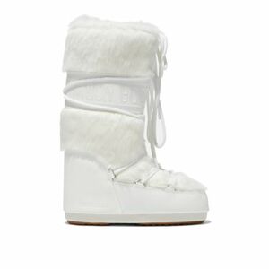 Női magas téli csizma MOON BOOT MB ICON FAUX FUR -A002 OPTICAL WHITE kép