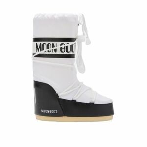 Junior magas téli csizma MOON BOOT MB ICON NYLON JR-NA02 BLACK WHITE kép