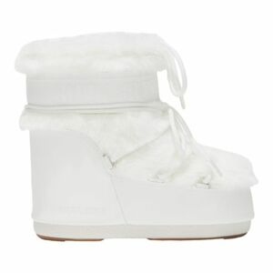 Női téli bokacsizma MOON BOOT ICON LOW FAUX FUR, 002 optical white kép