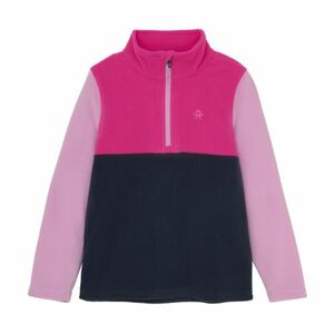 Lányok sípolár kabát COLOR KIDS Fleece Pulli - Colorblock-5381-Pink Glo kép