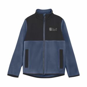 Gyermek polár pulóver cipzárral COLOR KIDS Fleece Jacket -7150-Vintage Indigo kép