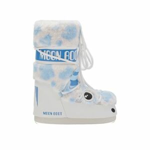 Junior magas téli csizma MOON BOOT MB ICON YETI FAUX FUR-JR-AF19 WHITE LIGHT BLUE kép