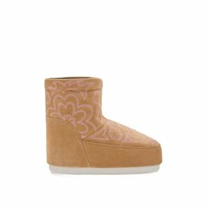 Női alacsony téli csizma MOON BOOT MB ICON LOW NOLACE EMBROIDEREDSUEDE-LJ19 SAND PINK kép