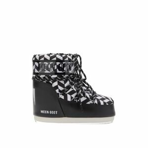 Női alacsony téli csizma MOON BOOT MB ICON LOW OPTICAL-NA02 BLACK WHITE kép