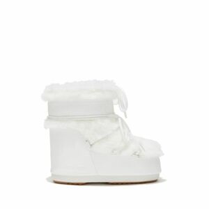 Női alacsony téli csizma MOON BOOT MB ICON LOW FAUX FUR-A002 OPTICAL WHITE kép