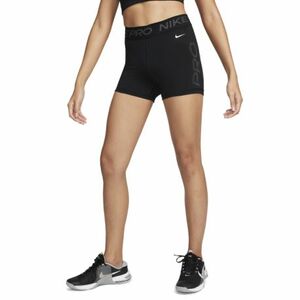 Női edzőnadrág NIKE W NP DF MR 3IN SHORT GRX-FN3141-010-BLACK WHITE kép