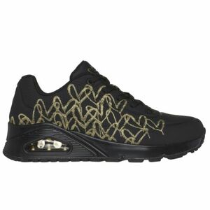 Női szabadidős lábbelik SKECHERS Uno Golden Heart black gold kép