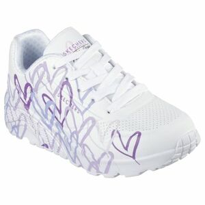 Női szabadidős lábbelik SKECHERS Uno Spread The Love white multi purple kép