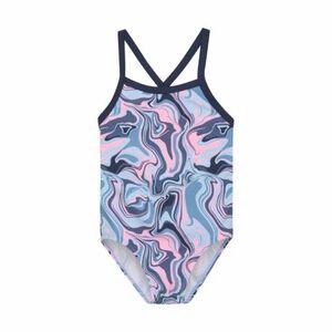 Lányok fürdőruha COLOR KIDS Swimsuit Sporty, AOP, cerulean kép