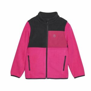 Cipzáros, gyapjú lány pulóver COLOR KIDS Fleece Jacket - Colorblock, fuchsia purple kép