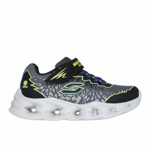 Fiú szabadidő cipő SKECHERS S Lights Vortex 2.0 Zorento black yellow blue kép