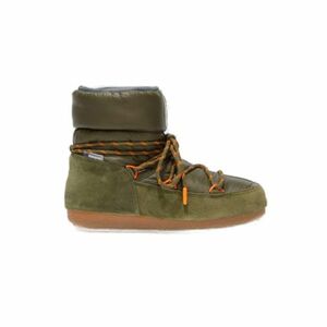 Női magas téli csizma MOON BOOT Low Suede Nylon army green kép