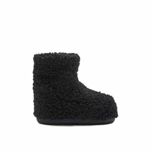 Téli bokacsizma MOON BOOT Icon Low Nolace Faux Curly black kép