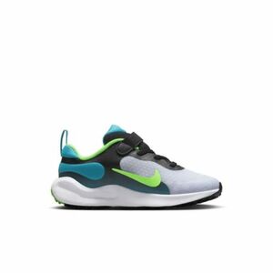 Fiú sportcipő (edzés) NIKE Revolution 7 black grey aquamarine green strike kép