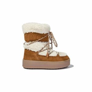 Lányok téli bokacsizma MOON BOOT J-Track Tube Shearling K whisky off white kép