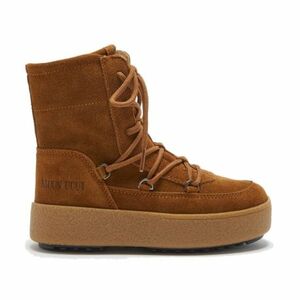 Lányok magas téli csizma MOON BOOT J-Track Lace Suede K cognac kép