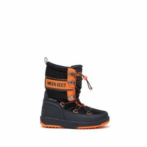 Fiúk magas téli csizma MOON BOOT Boy Biker K black orange kép