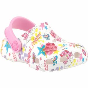 Lányok crocs (rekreációs lábbeli) COQUI Little Frog + Amulet white dark pink kép