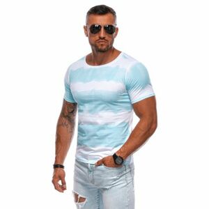 Férfi póló rövid ujjal, V-kivágással OMBRE T-shirt S1973 light blue kép