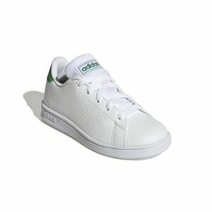 Junior szabadidős lábbelik ADIDAS Advantage Court Jr cloud white green core black kép