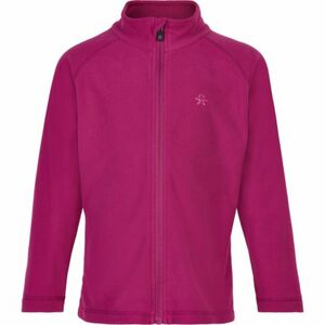 Turisztikai gyapjú pulóver cipzárral COLOR KIDS Fleece Jacket, Full Zip-535-Festival Fuchsia kép