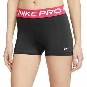 Női edzőnadrág NIKE W PRO 365 SHORT 3IN-024 BLACK ASTER PINK WHITE kép