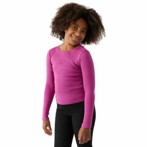 Hosszú ujjú lány póló 4F JUNIOR LONGSLEEVE-JWAW24TLONF292-53S-DARK PINK kép