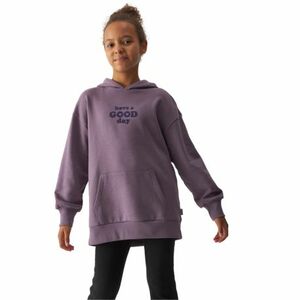 Lány kapucnis pulóver 4F JUNIOR SWEATSHIRT-JWAW24TSWSF1218-51S-VIOLET kép