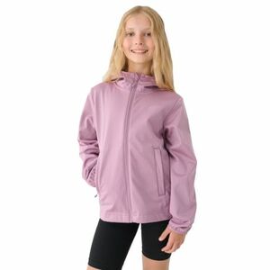 Lány túra softshell kabát 4F JUNIOR SOFTSHELL JACKET-JWAW24TSOFF261-54S-PINK kép