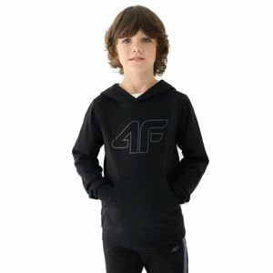 Fiú kapucnis pulóver 4F JUNIOR SWEATSHIRT-JWMM00TSWSM1292-21S-BLACK kép