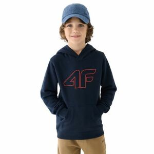 Fiú kapucnis pulóver 4F JUNIOR SWEATSHIRT-JWMM00TSWSM1292-31S-NAVY kép