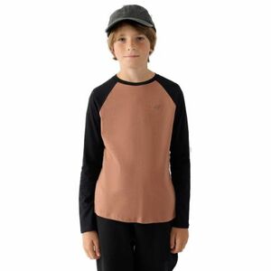 Fiú hosszú ujjú póló 4F JUNIOR LONGSLEEVE-JWAW24TLONM293-65S-PALE CORAL kép