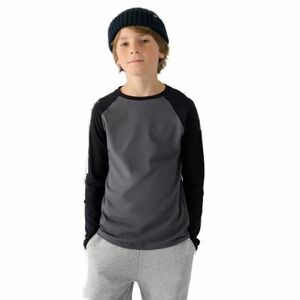 Fiú hosszú ujjú póló 4F JUNIOR LONGSLEEVE-JWAW24TLONM293-22S-ANTHRACITE kép