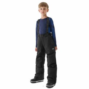 Fiú sínadrág 4F JUNIOR TROUSERS FNK-JWAW24TFTRM656-20S-DEEP BLACK kép