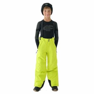 Fiú sínadrág 4F JUNIOR TROUSERS FNK-JWAW24TFTRM656-45S-CANARY GREEN kép