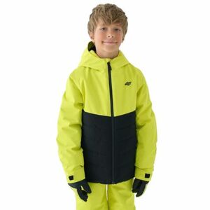 Fiú síkabát 4F JUNIOR TECHNICAL JACKET-JWAW24TTJAM535-45S-CANARY GREEN kép