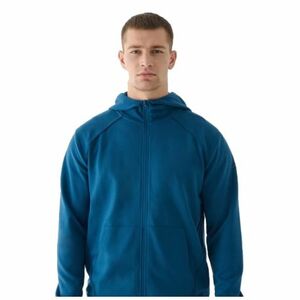 Férfi pulóver cipzárral 4F SWEATSHIRT-WAW24TSWSM1256-46S-TEAL kép