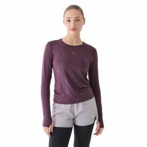 Hosszú ujjú női edzőing 4F LONGSLEEVE FNK-WAW24TFLOF249-50S-DARK VIOLET kép