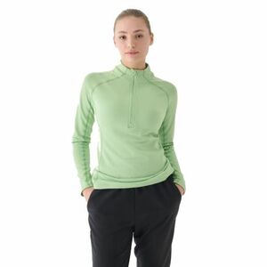 Női futópulóver 1 2 cipzárral 4F SWEATSHIRT FNK-WAW24TFSWF411-41S-GREEN kép