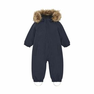 Gyermek téli overál COLOR KIDS Coverall W. Fake Fur-741590.7850-Total Eclipse kép