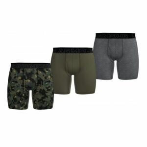 Férfi boxerek UNDER ARMOUR 3 PACK-Perf Tech Nov 6 inch-MARINE OD GREEN kép