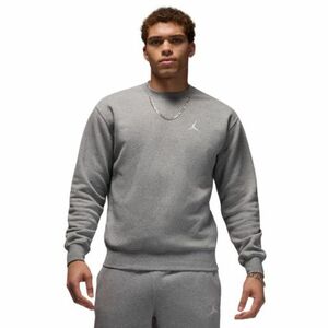 Pulóver kapucni nélkül NIKE M JORDAN BROOKLYN FLC CREW-091 CARBON HEATHER WHITE kép