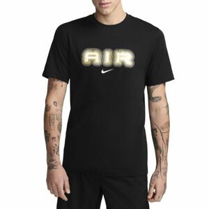 Rövid ujjú férfi póló NIKE M NSW SW AIR GRAPHIC TEE-010 BLACK METALLIC GOLD kép